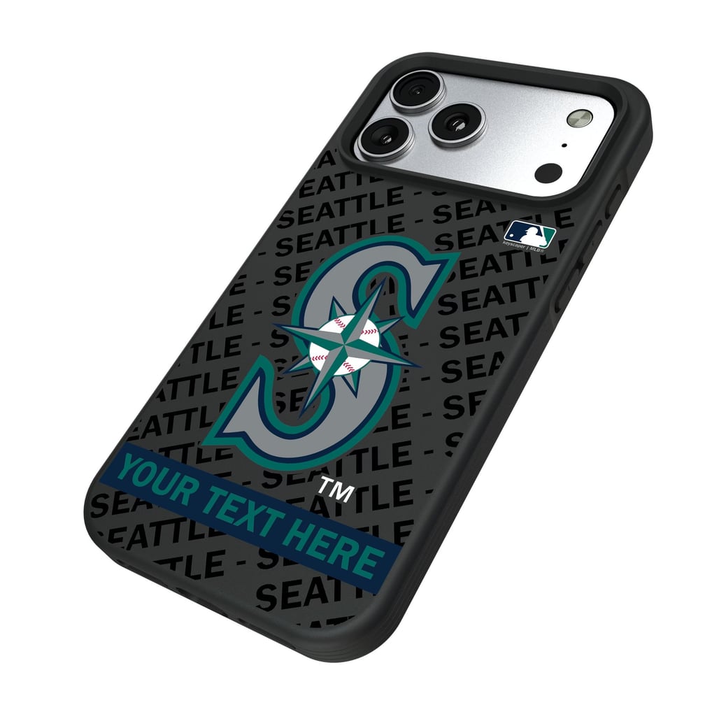 Seattle Mariners Keyscaper Personalized Bump Case with 8.2ft Drop Protection