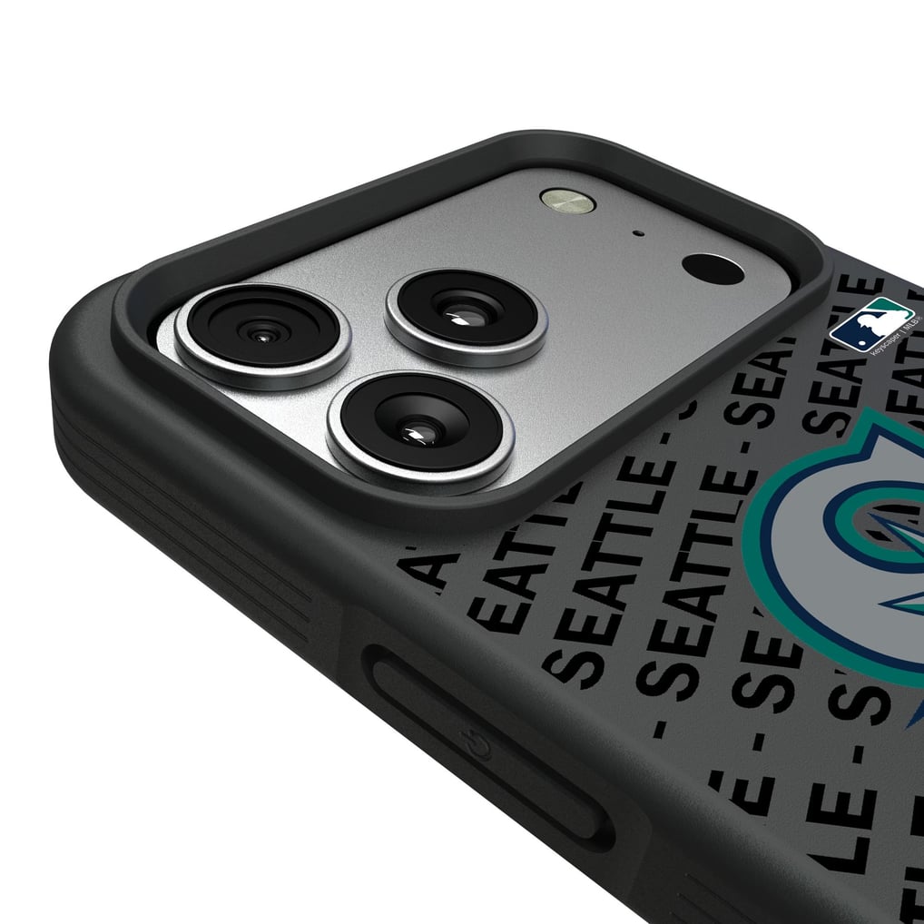 Seattle Mariners Keyscaper Personalized Bump Case with 8.2ft Drop Protection