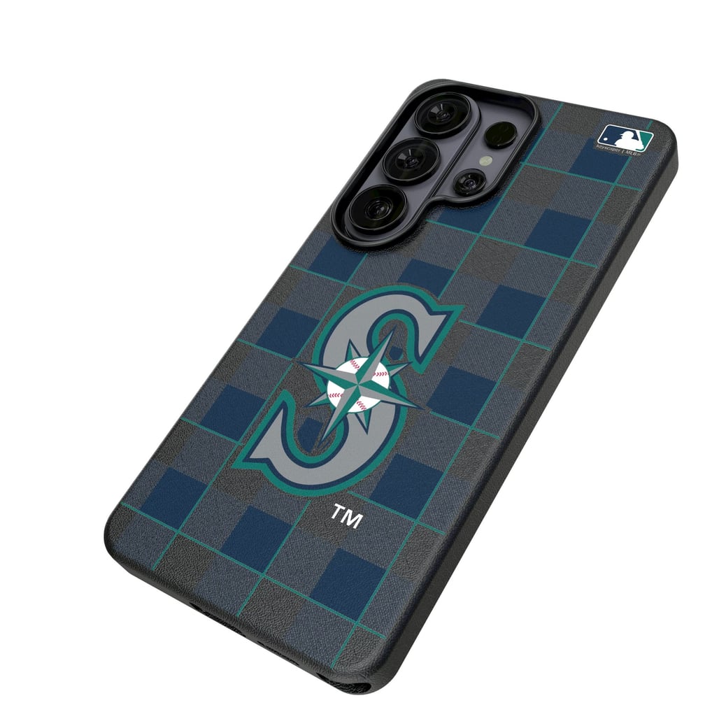 Seattle Mariners Keyscaper Plaid Galaxy Magnetic Bump Case