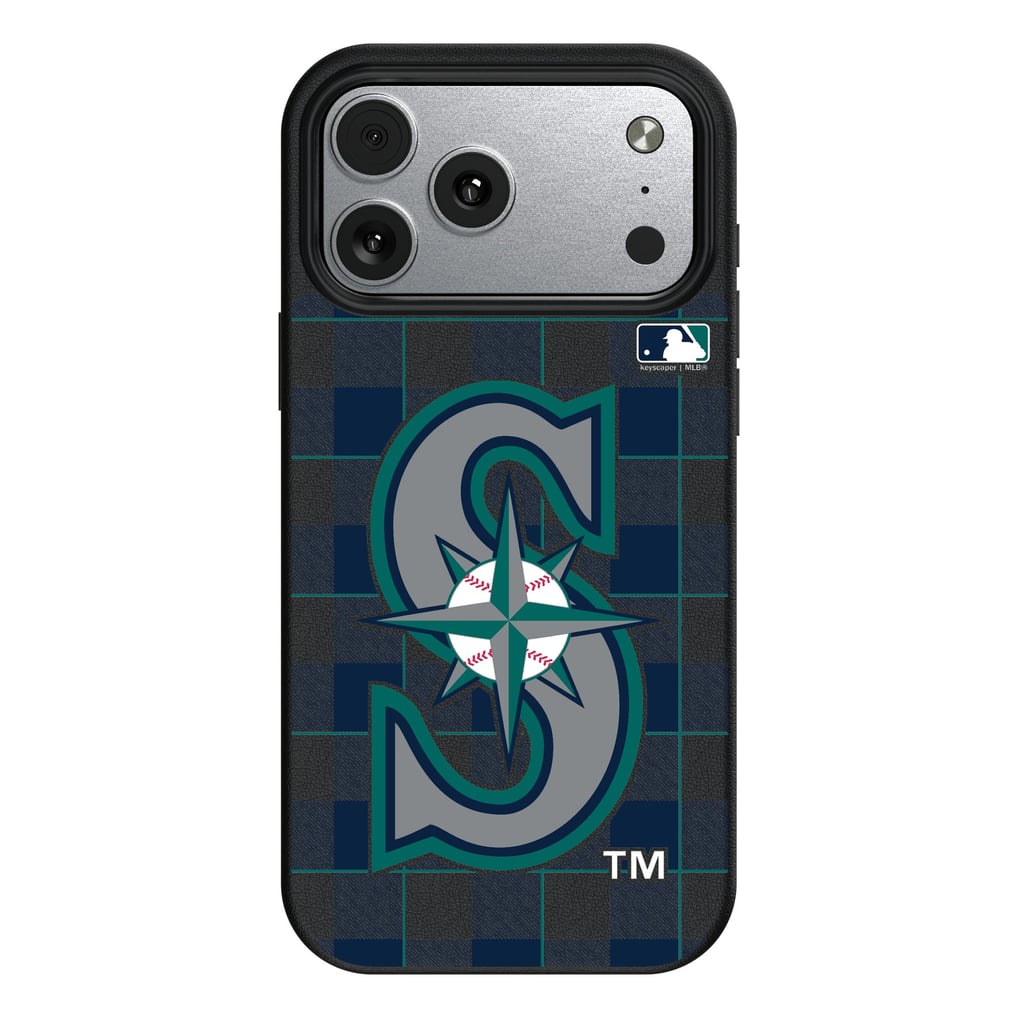 Seattle Mariners Keyscaper Plaid Magnetic Bump iPhone Case