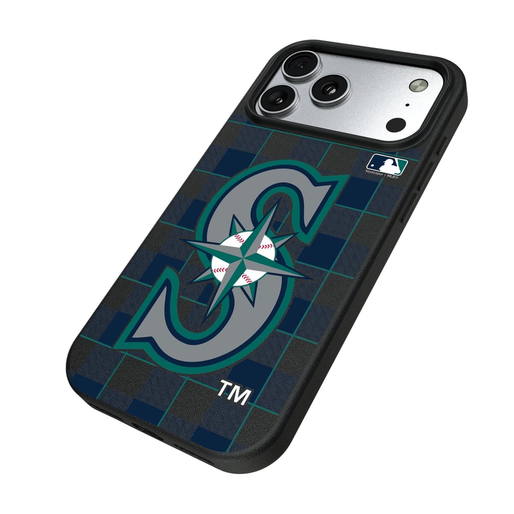 Seattle Mariners Keyscaper Plaid Magnetic Bump iPhone Case
