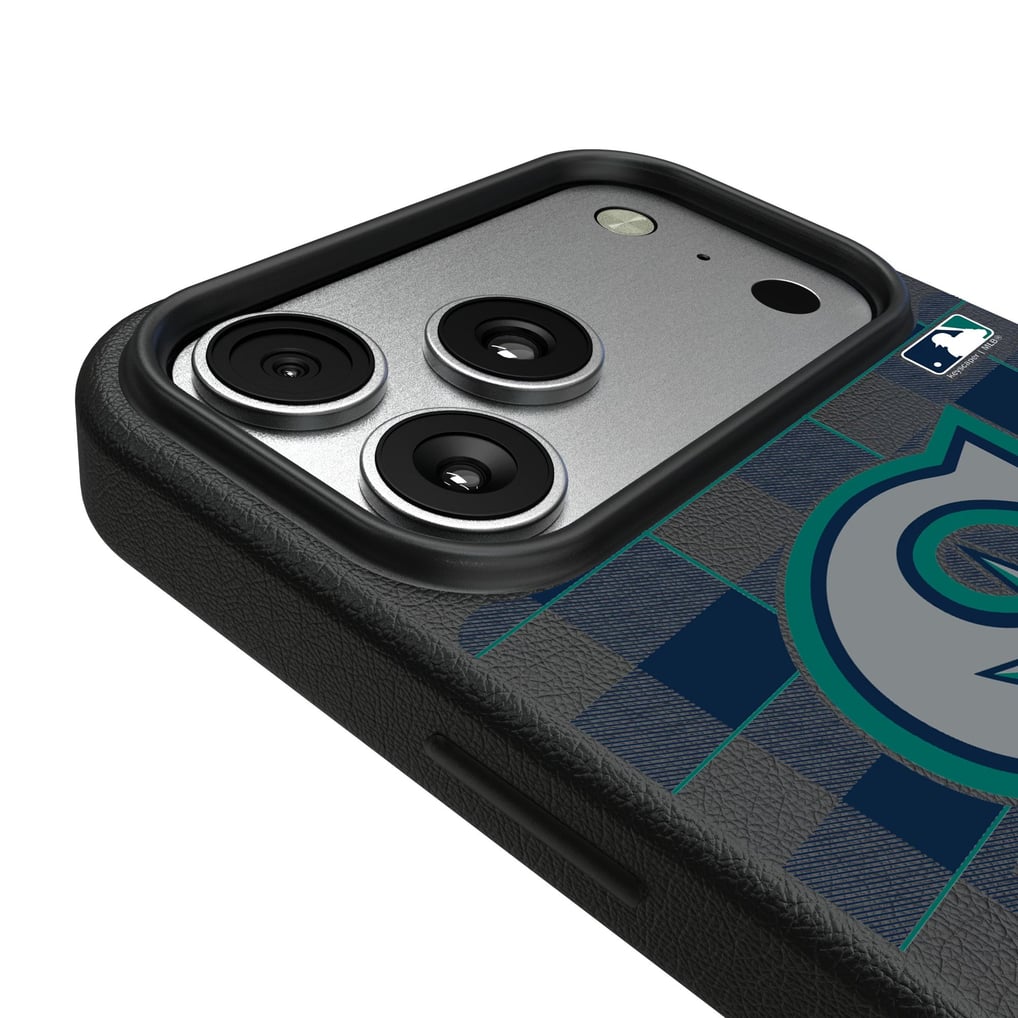 Seattle Mariners Keyscaper Plaid Magnetic Bump iPhone Case