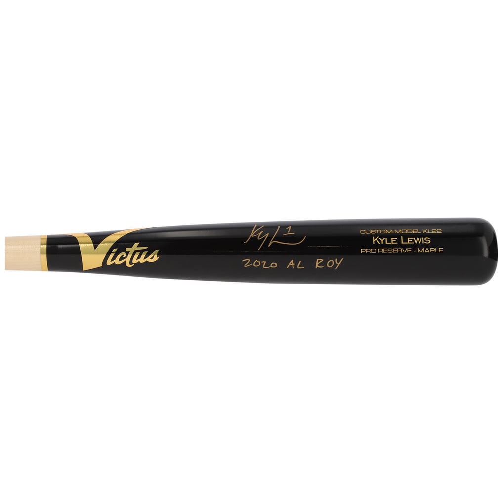 Kyle Lewis Seattle Mariners Autographed Fanatics Authentic Victus Game Model Bat with "2020 AL ROY" Inscription