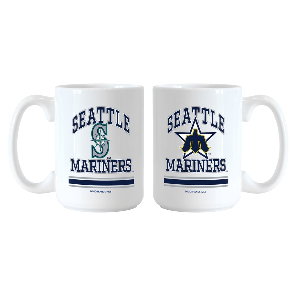 Seattle Mariners Logo Brands 15oz. Current & Throwback Mug Set