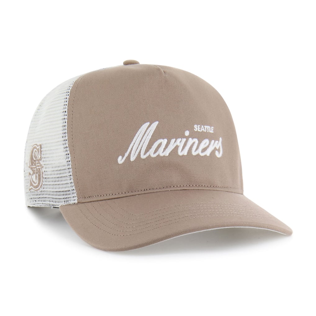  Seattle Mariners '47 Foundational Mesh Hitch Adjustable Hat - Brown