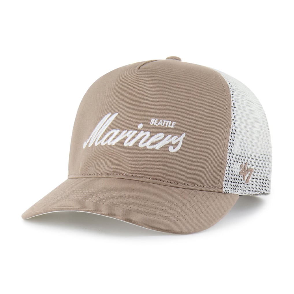 Seattle Mariners '47 Foundational Mesh Hitch Adjustable Hat - Brown