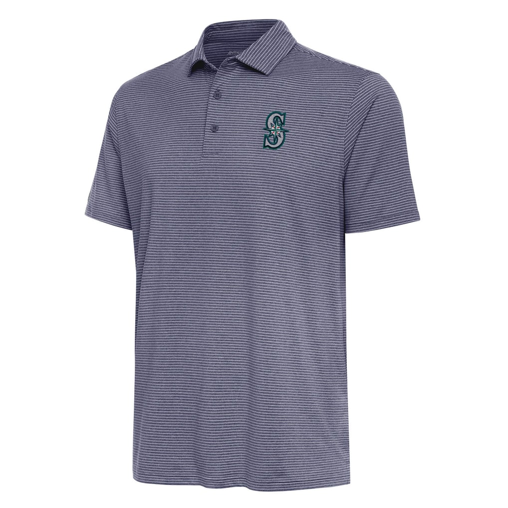 Seattle Mariners Antigua Scheme Polo - Heather Navy