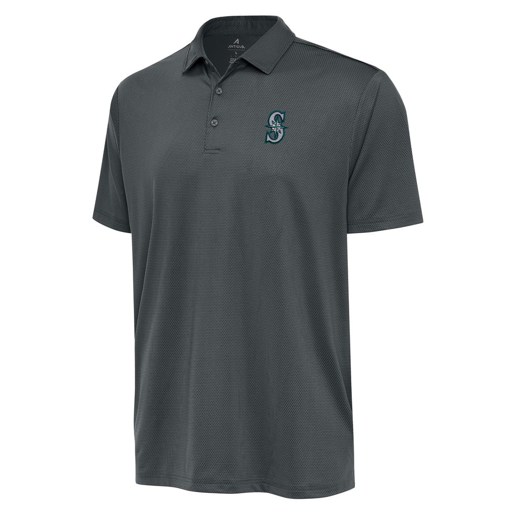  Seattle Mariners Antigua Eclipse Polo - Pewter