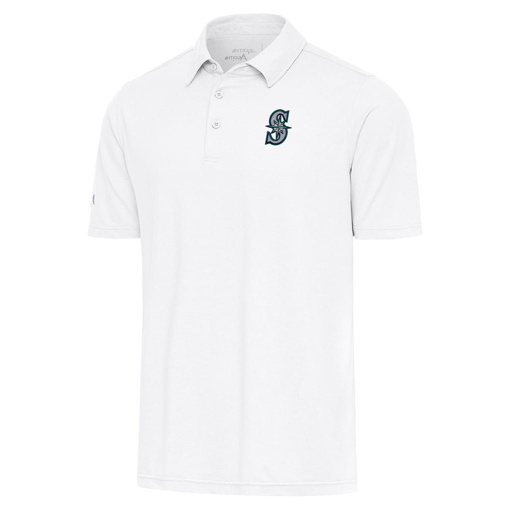  Seattle Mariners Antigua Par Polo - White