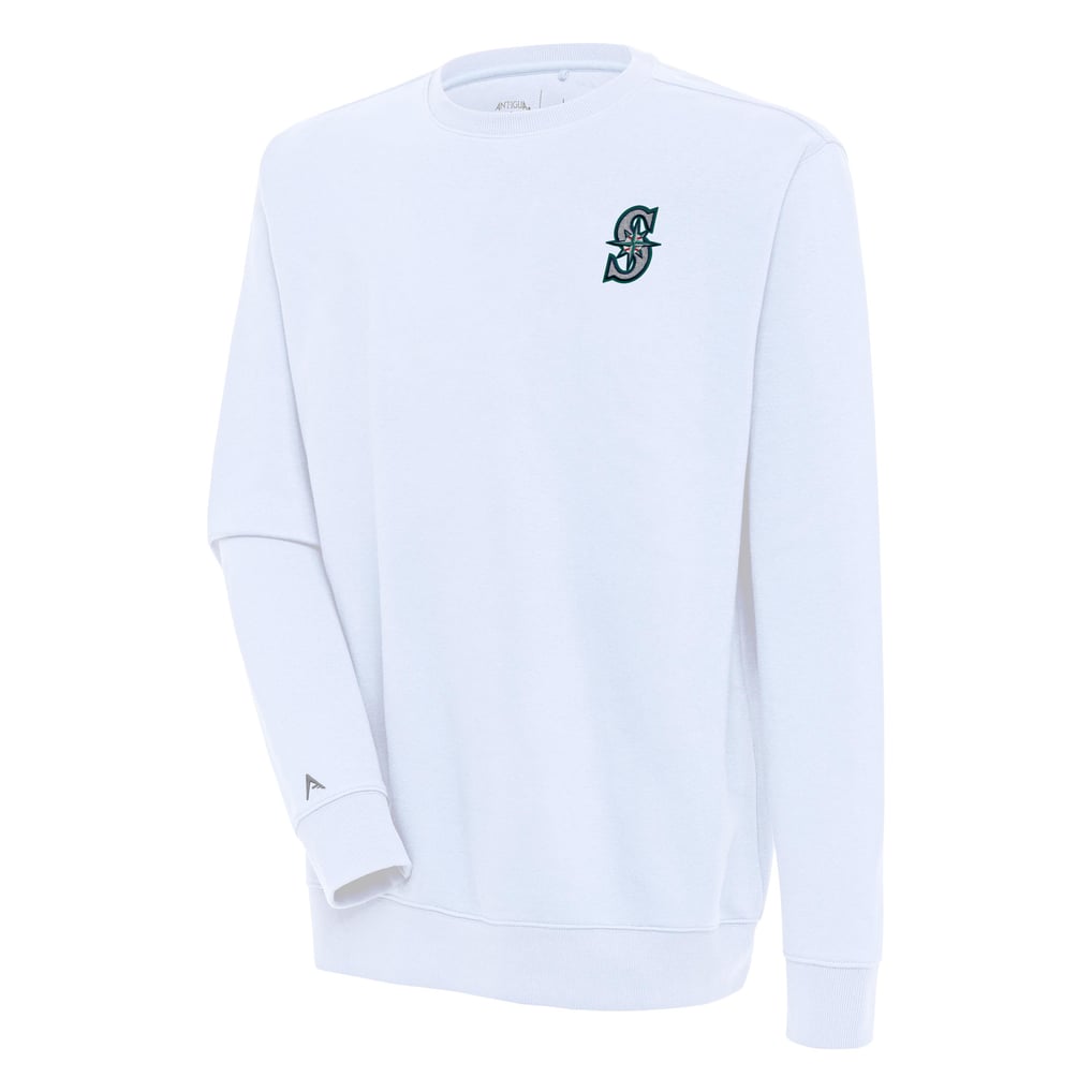  Seattle Mariners Antigua Victory Pullover Sweatshirt - White