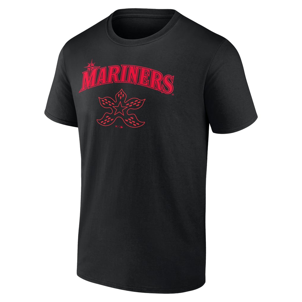 Seattle Mariners Stranger Things Demogorgan T-Shirt - Black
