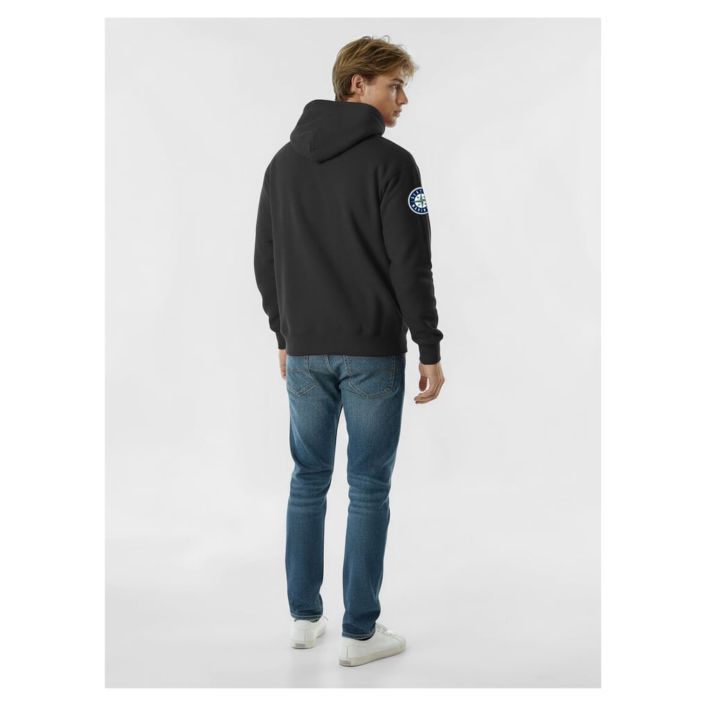  Seattle Mariners Champion Reverse Weave Chenille Hoodie - Black