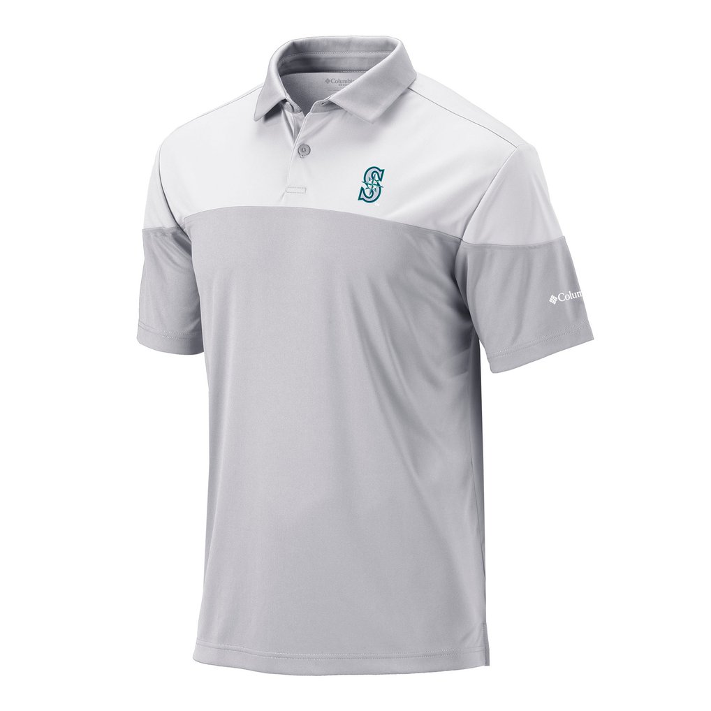 Seattle Mariners Columbia Men's Best Ball Polo - Gray