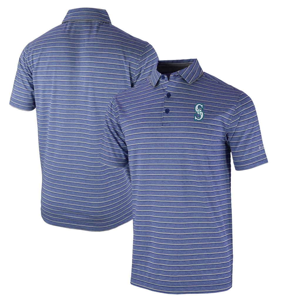  Seattle Mariners Columbia Omni-Wick Post Round Polo - Navy