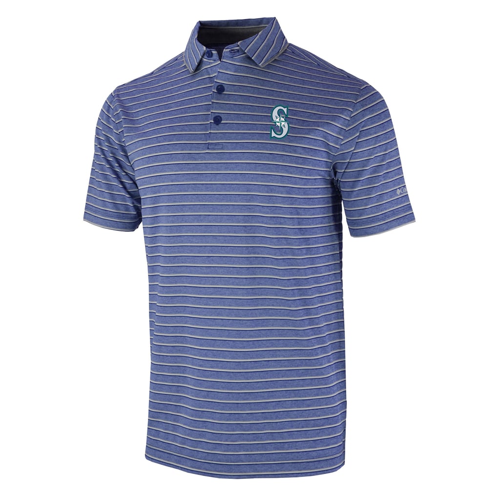 Seattle Mariners Columbia Omni-Wick Post Round Polo - Navy