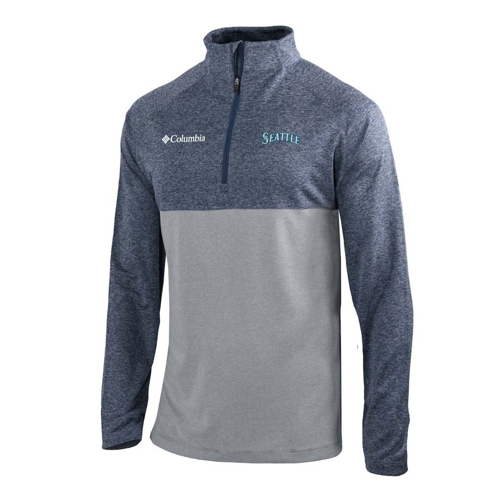  Seattle Mariners Columbia Omni-Wick Raglan Rockin' It Quarter-Zip Pullover - Navy