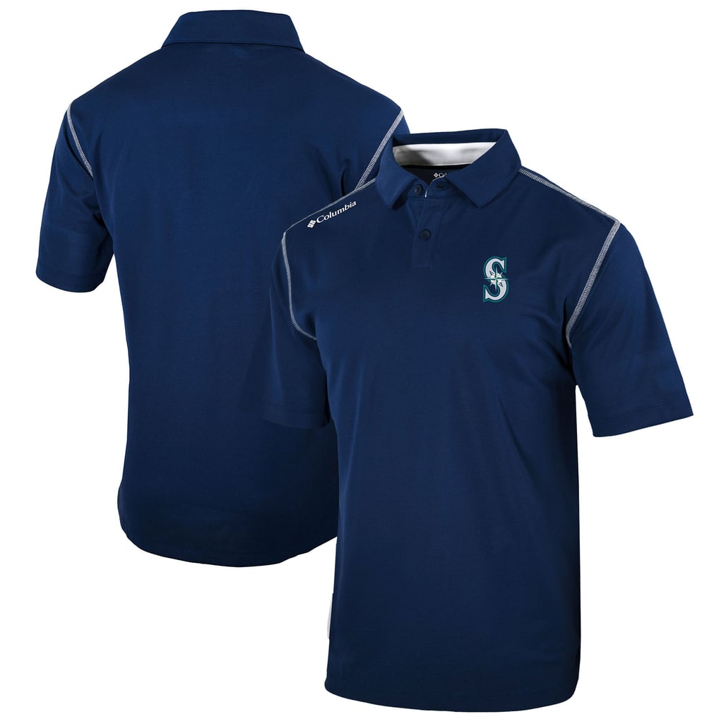 Seattle Mariners Columbia Omni-Wick Shotgun Polo - Navy