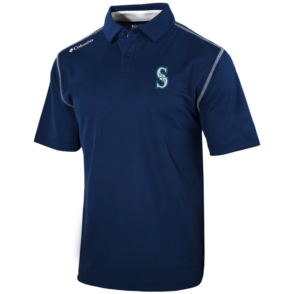 Seattle Mariners Columbia Omni-Wick Shotgun Polo - Navy
