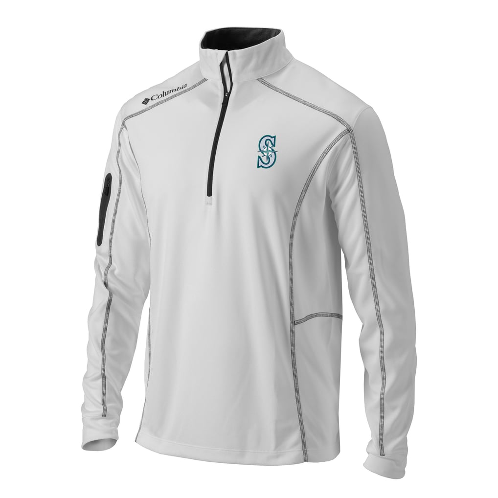  Seattle Mariners Columbia Omni-Wick Shotgun Quarter-Zip Pullover Top - White