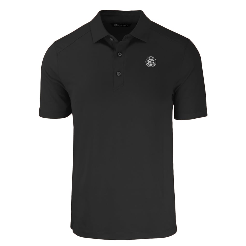 Seattle Mariners Cutter & Buck Forge Eco Recycled Polo - Black