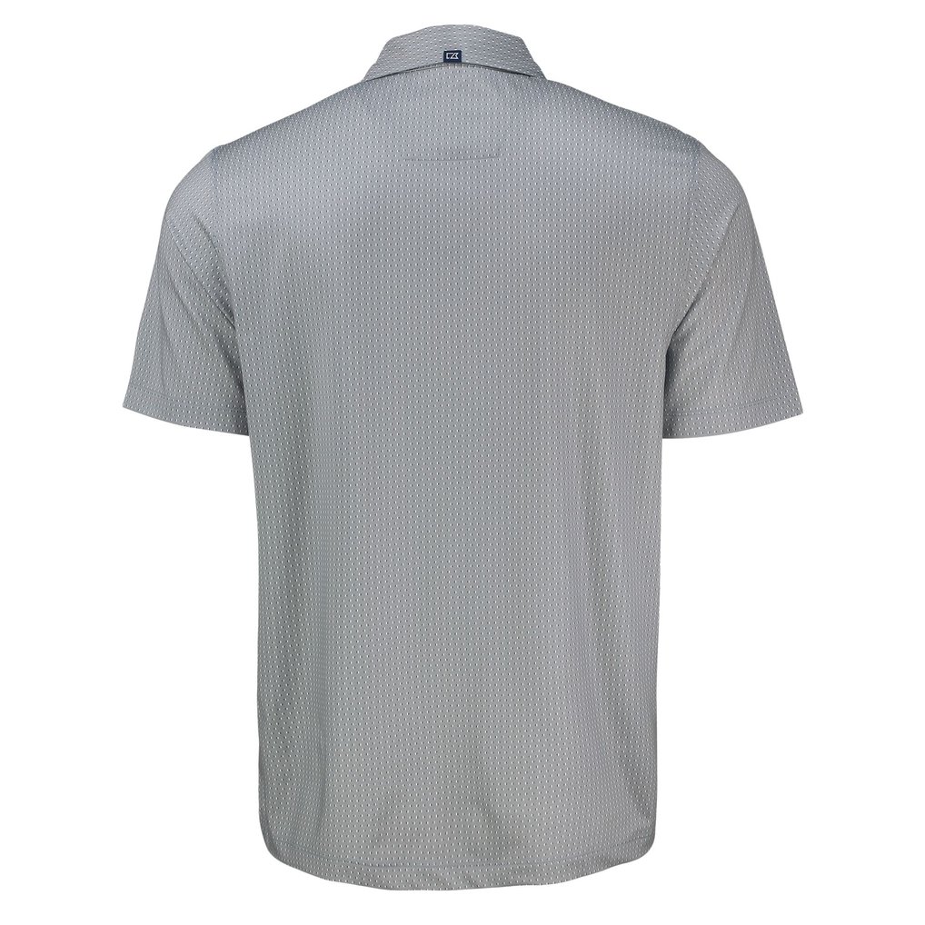 Seattle Mariners Cutter & Buck Big & Tall Pike Eco Shadow Check Print Polo - Gray