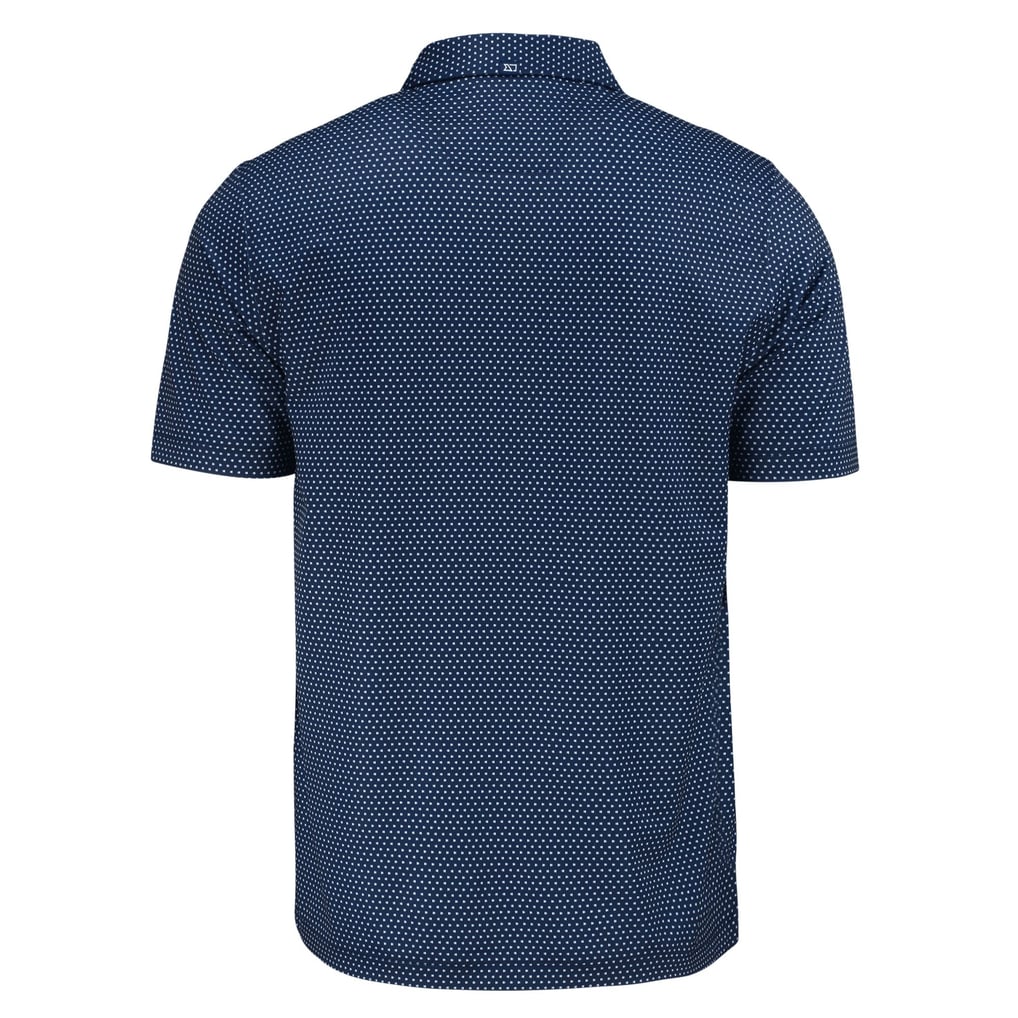 Seattle Mariners Cutter & Buck Big & Tall Pike Eco Shadow Check Print Polo - Navy