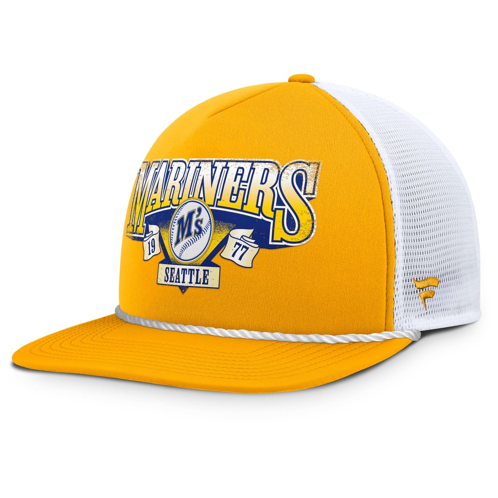 Seattle Mariners Fanatics Recall Snapback Hat - Gold/White
