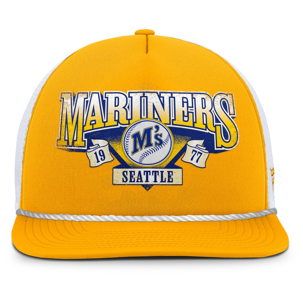 Seattle Mariners Fanatics Recall Snapback Hat - Gold/White