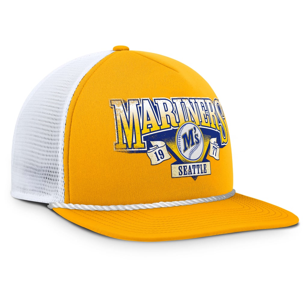 Seattle Mariners Fanatics Recall Snapback Hat - Gold/White