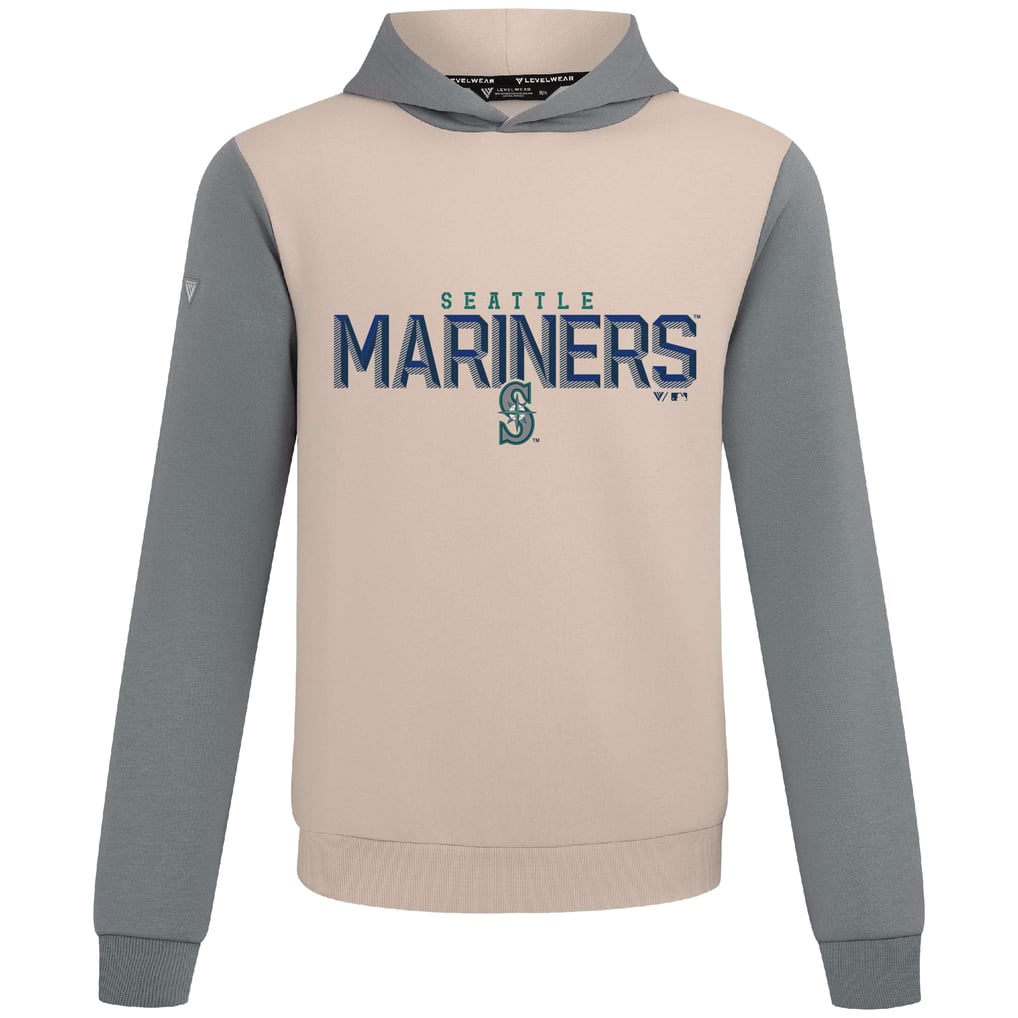Seattle Mariners Levelwear Throwback Carve Ultimate Hoodie - Sand