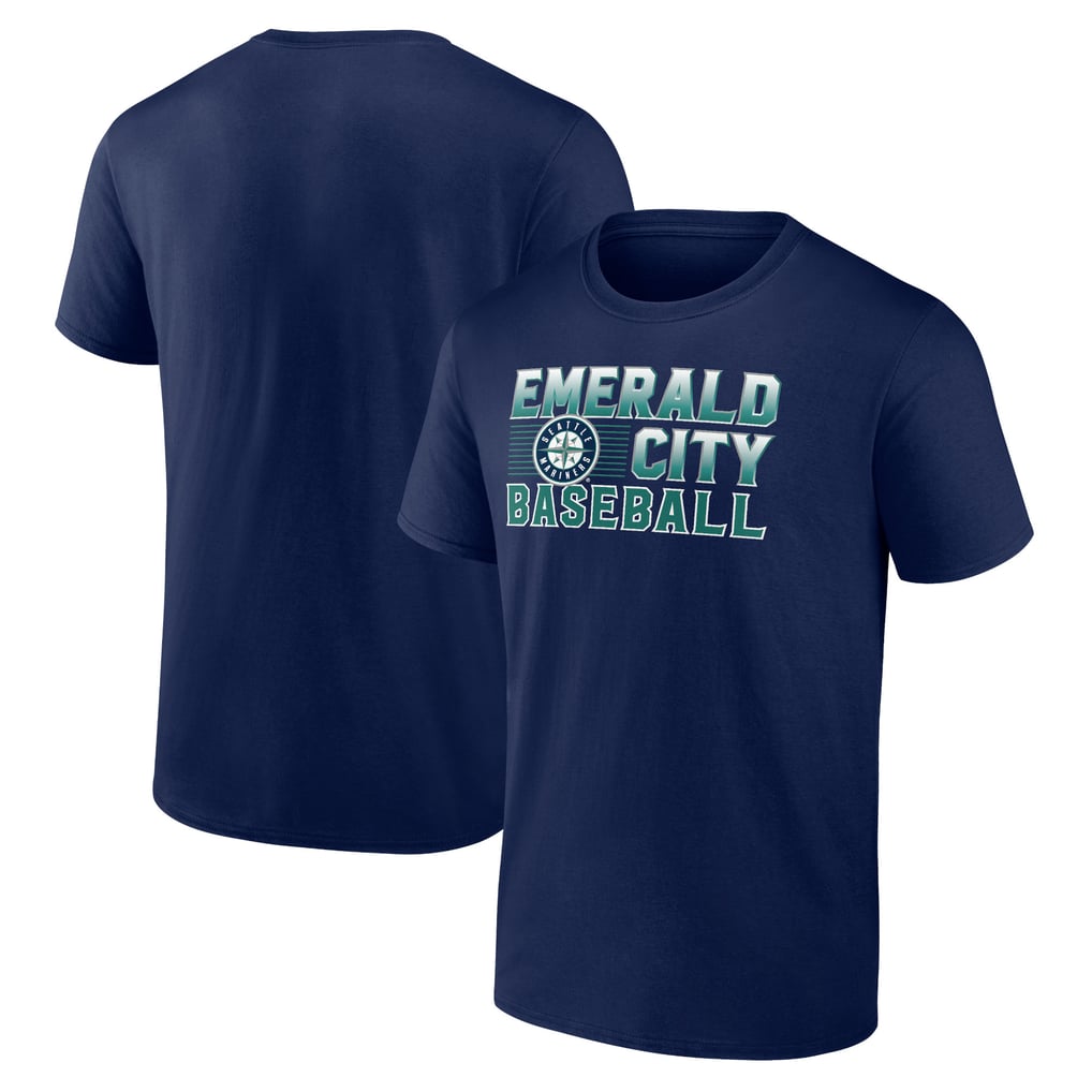 Seattle Mariners Emerald Baseball T-Shirt - Navy