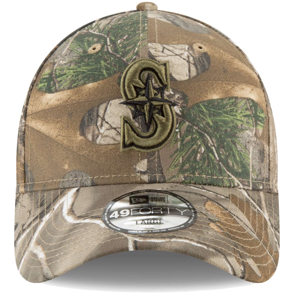Seattle Mariners New Era Realtree 49FORTY Fitted Hat - Camo