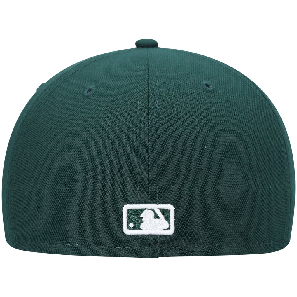 Seattle Mariners New Era White Logo 59FIFTY Fitted Hat - Green 