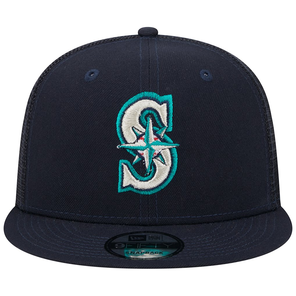 Seattle Mariners New Era Team Color Trucker 9FIFTY Snapback Hat - Navy