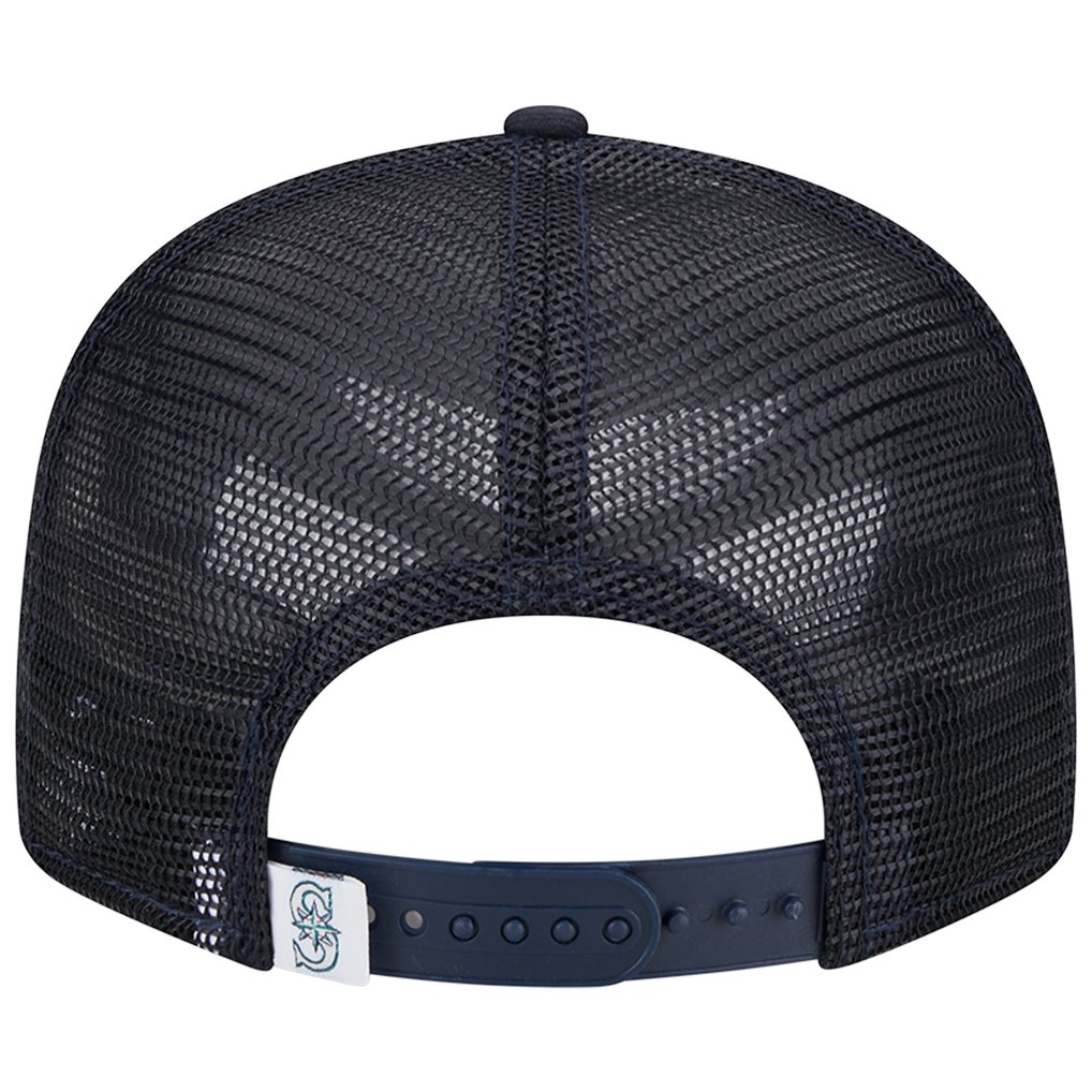 Seattle Mariners New Era Team Color Trucker 9FIFTY Snapback Hat - Navy