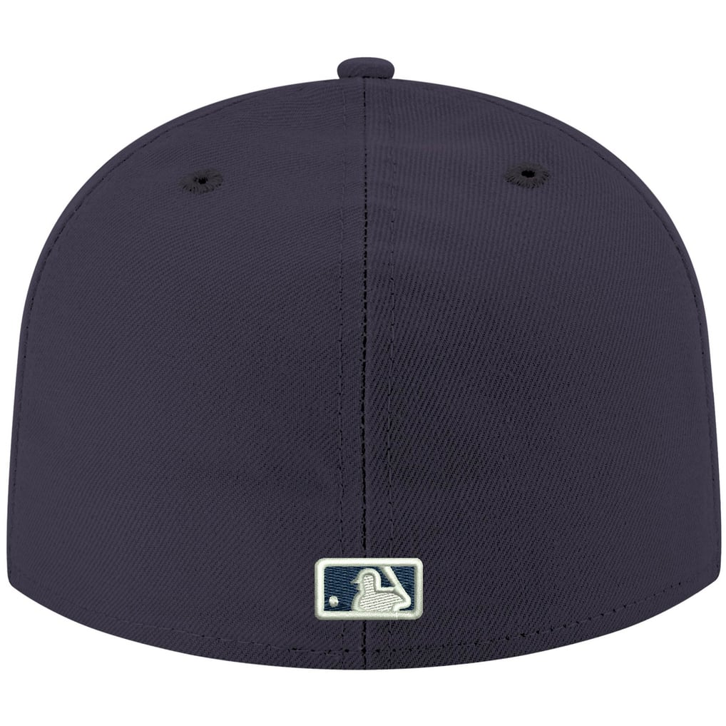 Seattle Mariners New Era White Logo 59FIFTY Fitted Hat - Navy 