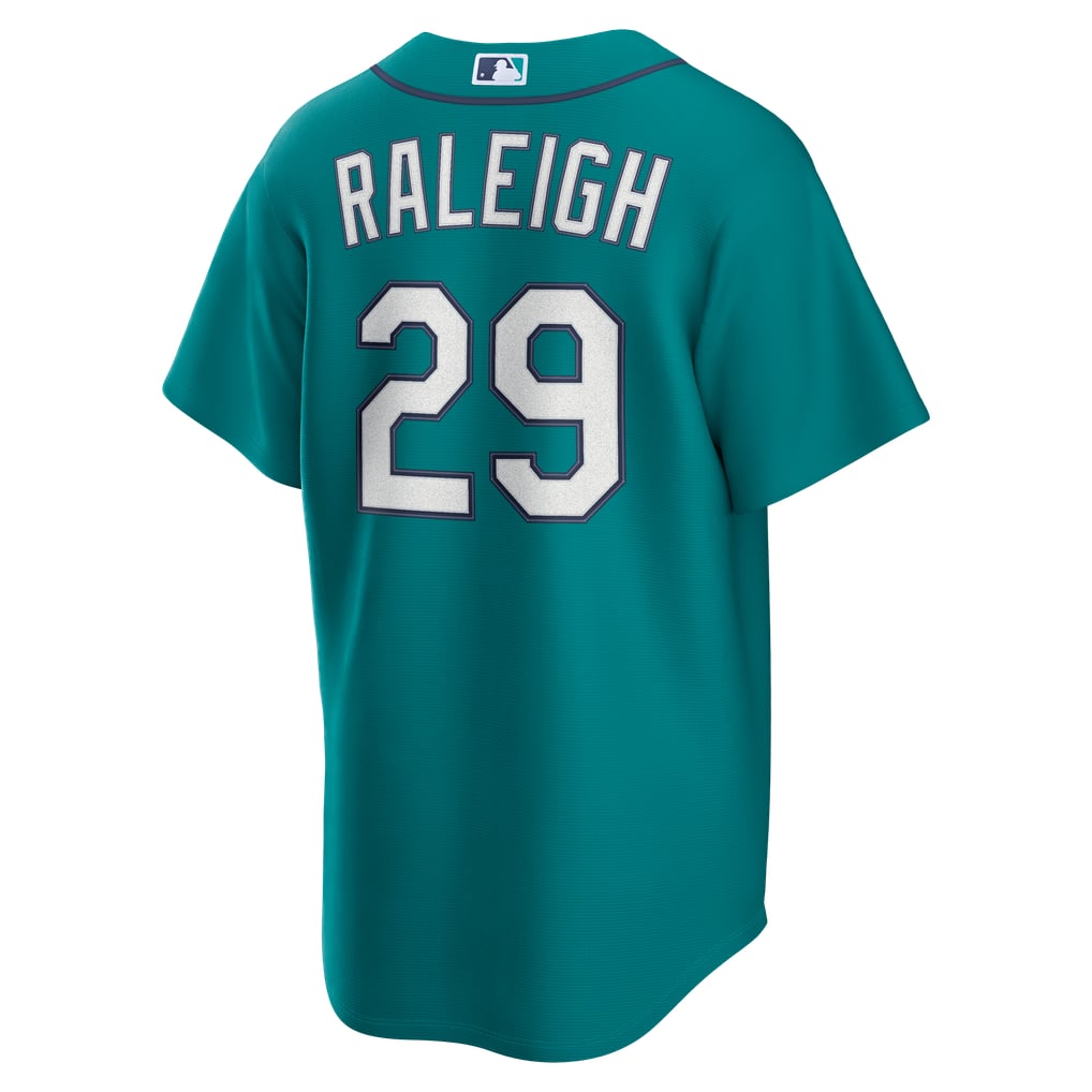 Cal Raleigh Seattle Mariners Nike Alternate Replica Jersey - Teal