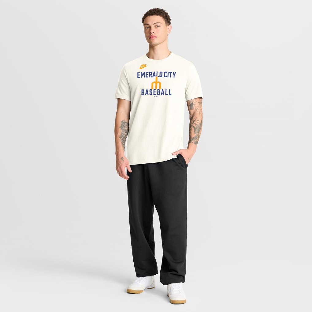 Seattle Mariners Nike Cooperstown Collection ‘70s Inspired T-Shirt - Cream
