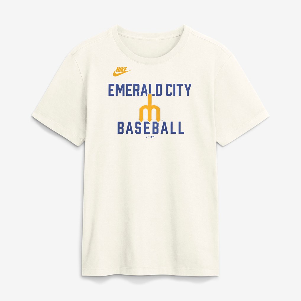 Seattle Mariners Nike Cooperstown Collection ‘70s Inspired T-Shirt - Cream