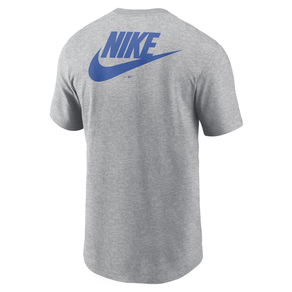Seattle Mariners Nike Cooperstown Collection Large Logo 2-Hit T-Shirt - Heather Gray