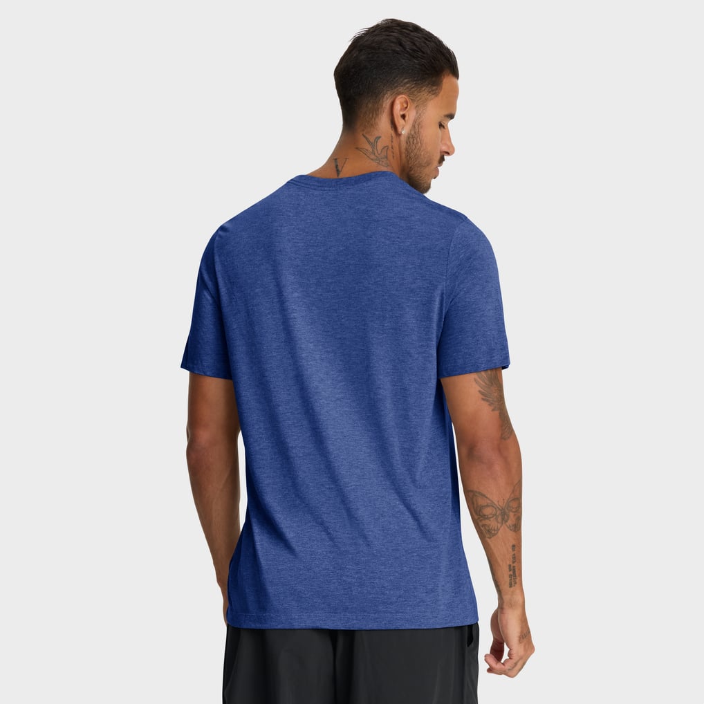 Seattle Mariners Nike Cooperstown Logo Tri-Blend T-Shirt - Heather Royal