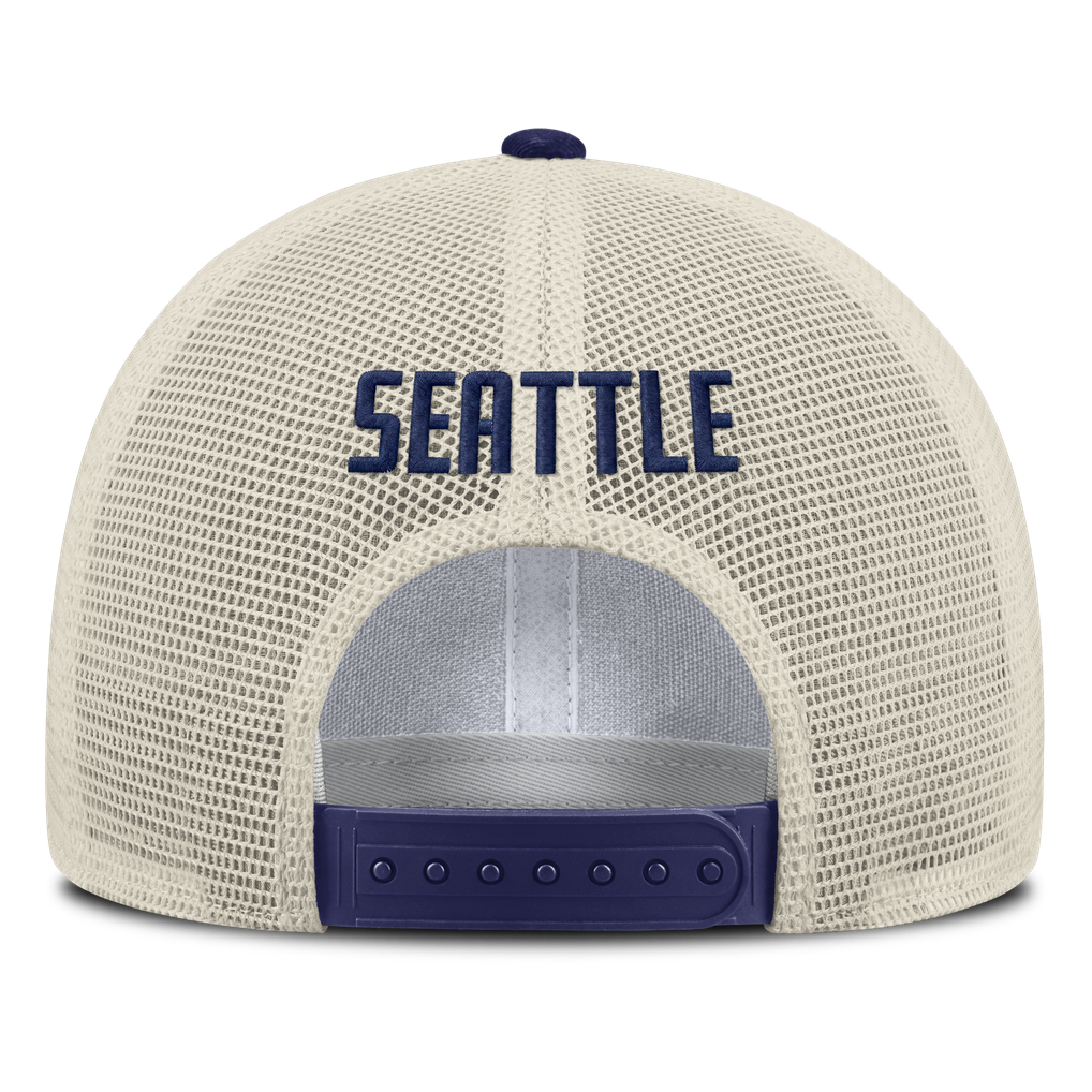 Seattle Mariners Nike Rise Adjustable Trucker Hat - Khaki