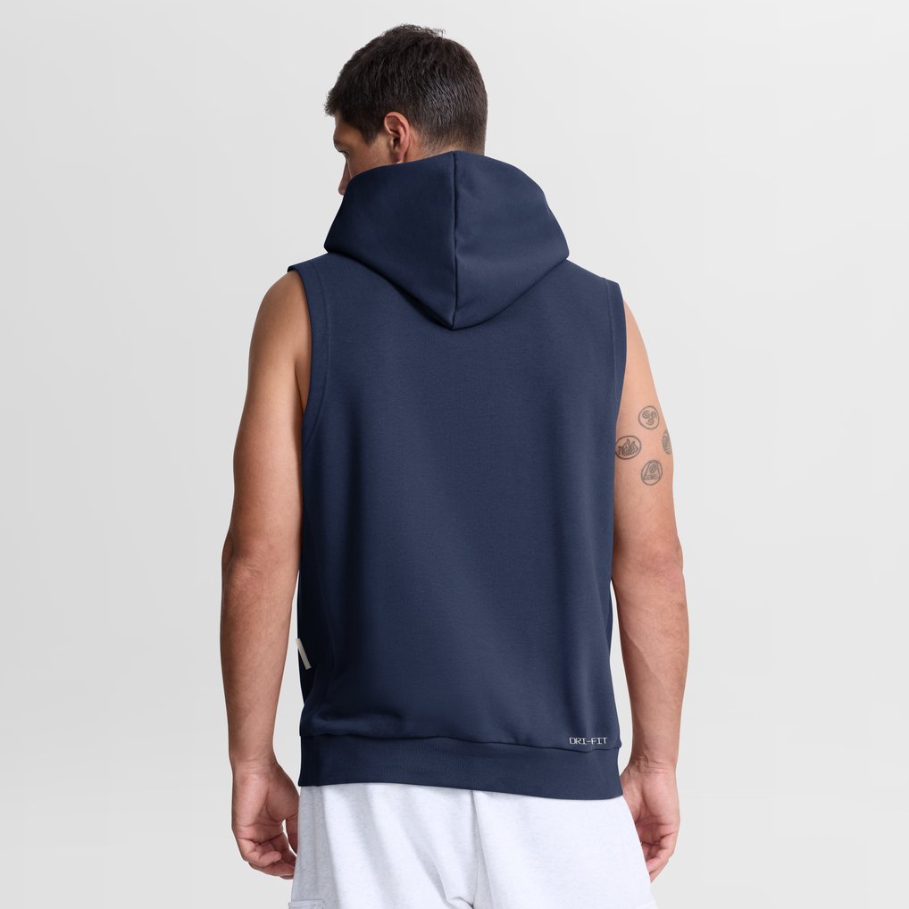 Seattle Mariners Nike Authentic Collection Standard Issue Dri-FIT Sleeveless Hoodie - Navy