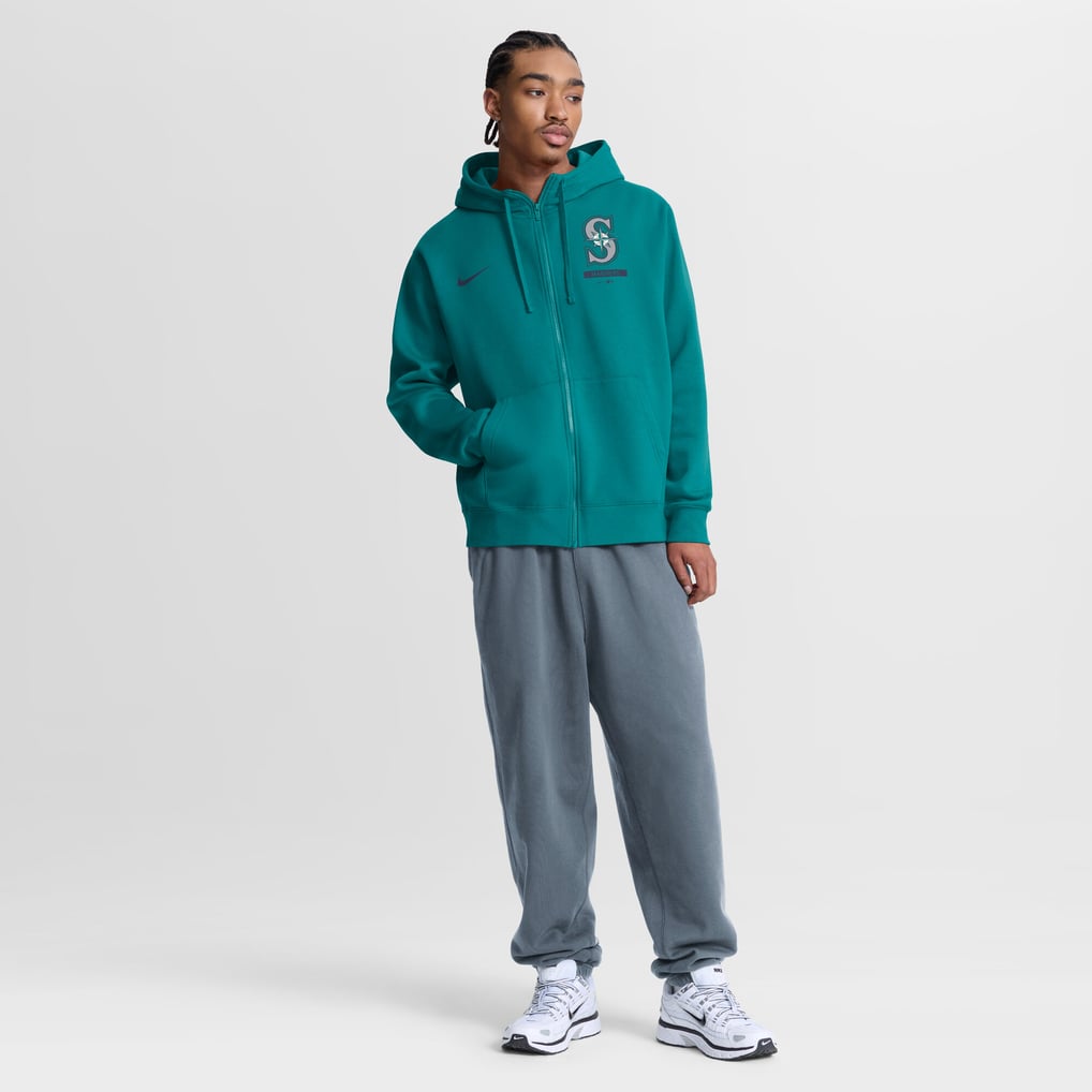 Seattle Mariners Nike Primetime Lockup Full-Zip Hoodie - Teal