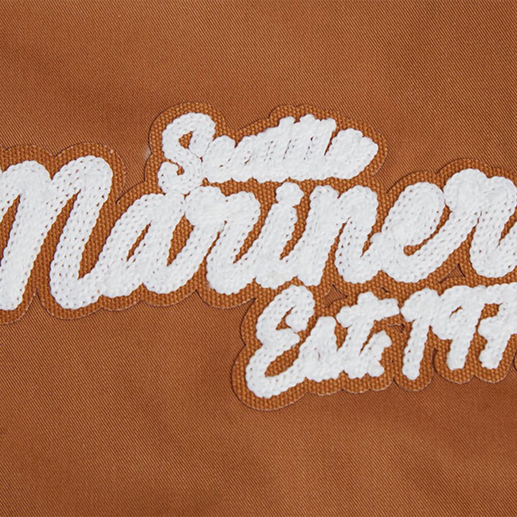 Seattle Mariners Pro Standard Paint The City Twill Full-Zip Jacket - Brown