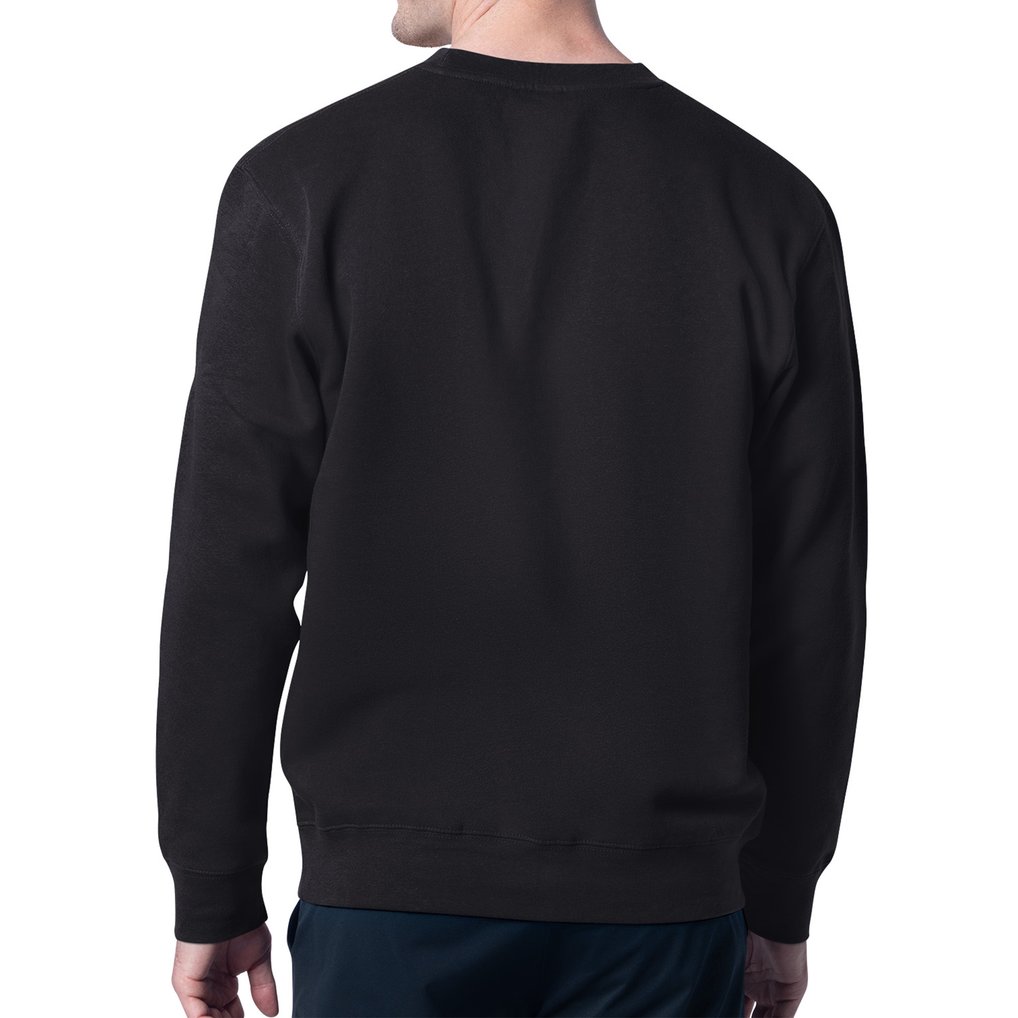 Seattle Mariners Starter Shield Team Logo Crew Neck Sweatshirt - Black