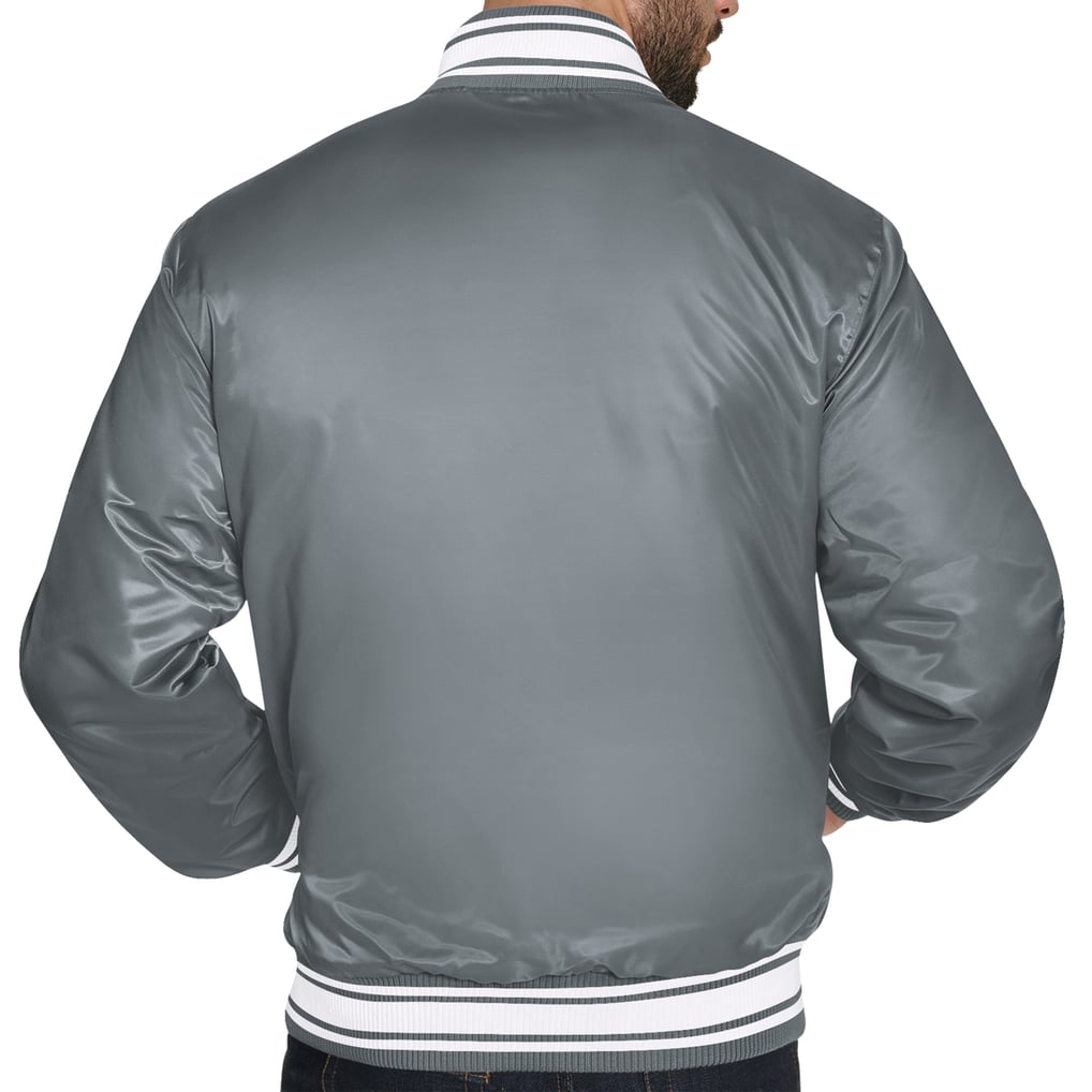  Seattle Mariners Starter Cooperstown Logo Full-Snap Varsity Jacket - Gray