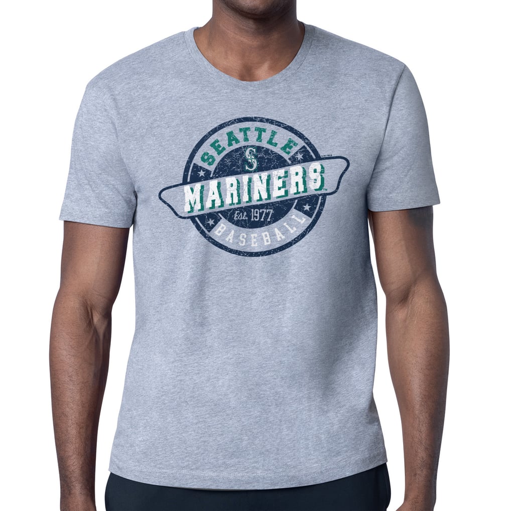 Seattle Mariners Starter Route 66 Team Logo T-Shirt - Gray