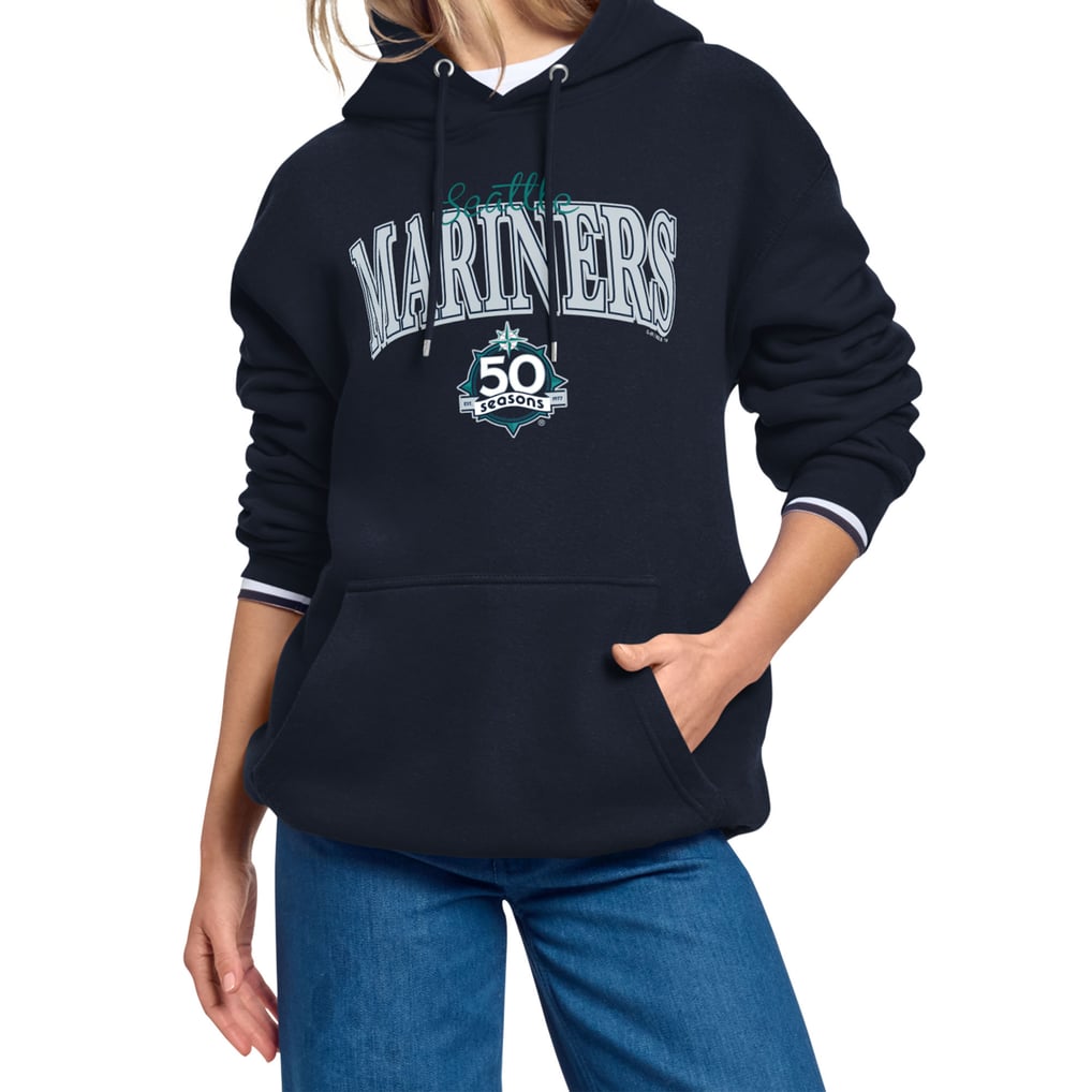 Seattle Mariners Starter Anniversary Logo Fleece Hoodie - Navy