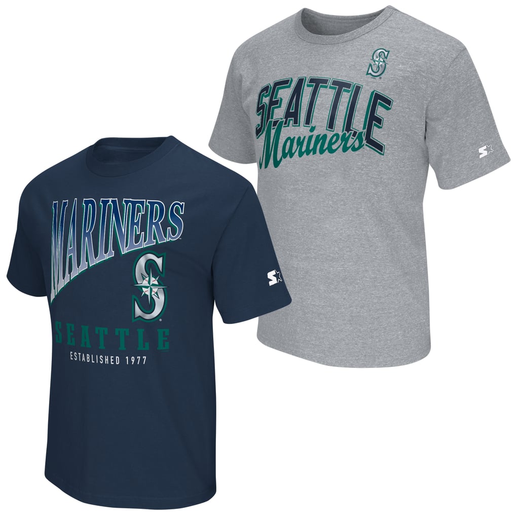  Seattle Mariners Starter Two-Pack T-Shirt Set - Navy/Heather Gray